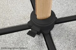 Schneider Schirme Schneider Ampelschirm Rhodos Twist Woody, Anthrazit, quadratisch, ca. B300/T300 cm Taupe Hot