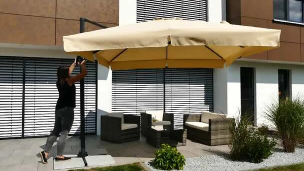 Schneider Schirme Sonnenschirme > Schneider Ampelschirm Rhodos, rund, ca. Ø350 cm