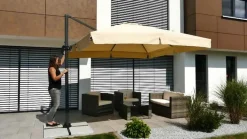 Schneider Schirme Sonnenschirme - Schneider Ampelschirm Rhodos, rund, ca. Ø350 cm Anthrazit