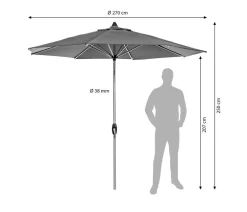 Schneider Schirme Sonnenschirme > Schneider Classics Sonnenschirm Venedig, rund, ca. Ø270 cm