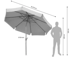 Schneider Schirme Sonnenschirme > Schneider Classics Sonnenschirm Orlando, rund, ca. Ø270 cm