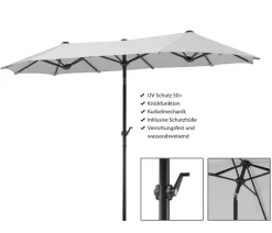 Schneider Schirme Sonnenschirme - Schneider Classics Sonnenschirm Salerno, rechteckig, ca. B300/T150 cm Hellgrün