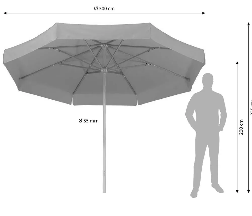 Schneider Schirme Sonnenschirme > Schneider Gastro Sonnenschirm Jumbo, rund, ca. Ø300 cm
