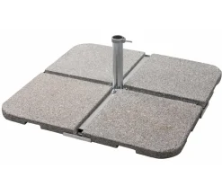 Schneider Schirme Schirmständer - Schneider Plattenständer für Schirmstöcke bis Ø 55 mm Silber