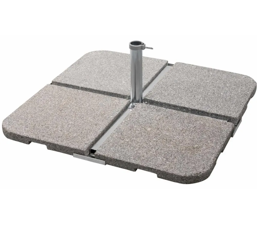 Schneider Schirme Schirmständer - Schneider Plattenständer für Schirmstöcke bis Ø 55 mm Silber