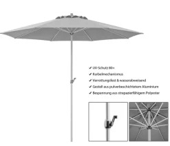 Schneider Schirme Sonnenschirme > Schneider Premium Sonnenschirm Gemini, rund, ca. Ø360 cm