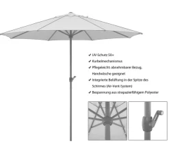 Schneider Schirme Sonnenschirme - Schneider Sonnenschirm Adria, rund, ca. Ø350 cm Beige