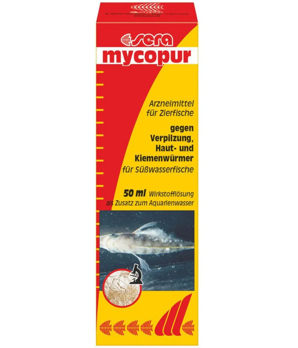 sera Heilmittel Für Fische|Mehr Aquarium Zubehör - Arzneimittel für Zierfische Mycopur, 50 ml