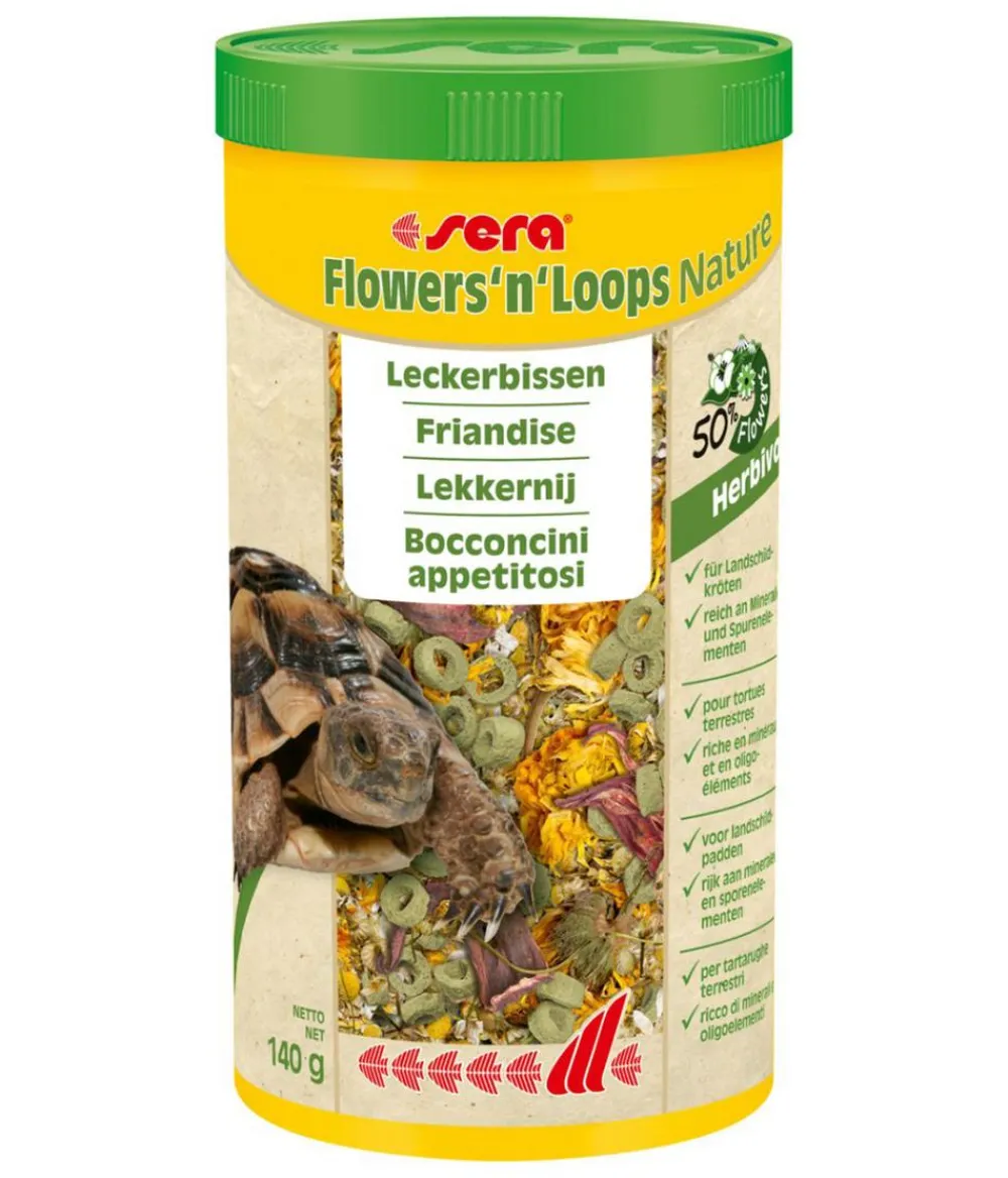 sera Reptilienfutter - Reptilienfutter Flowers'n'Loops Nature, 1 l