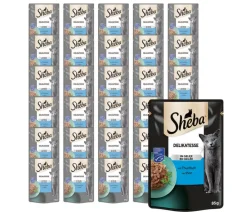 Sheba® Nassfutter Katze - Nassfutter für Katzen Delikatesse in Gelee, Thunfisch, 28 x 85 g