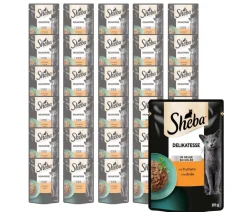 Sheba® Nassfutter Katze - Nassfutter für Katzen Delikatesse in Gelee, Truthahn, 28 x 85 g