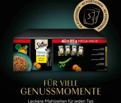 Sheba® Nassfutter Katze - Nassfutter für Katzen Nature's Collection in Gelee Multipack Adult, Geflügel Variation, 40 x 85 g