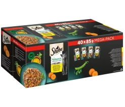Sheba® Nassfutter Katze - Nassfutter für Katzen Nature's Collection in Gelee Multipack Adult, Geflügel Variation, 40 x 85 g