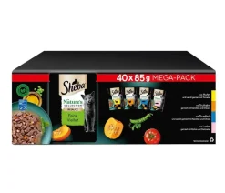 Sheba® Nassfutter Katze - Nassfutter für Katzen Nature's Collection in Sauce Multipack Adult, Feine Vielfalt, 40 x 85 g