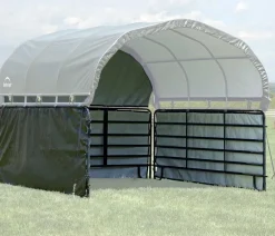 Shelter Logic Weidezelte & Unterstände > Erweiterung für Pferdestallüberdachung, ca. B370/H170/T370 cm