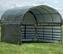 Shelter Logic Weidezelte & Unterstände > Erweiterung für Pferdestallüberdachung, ca. B370/H170/T370 cm