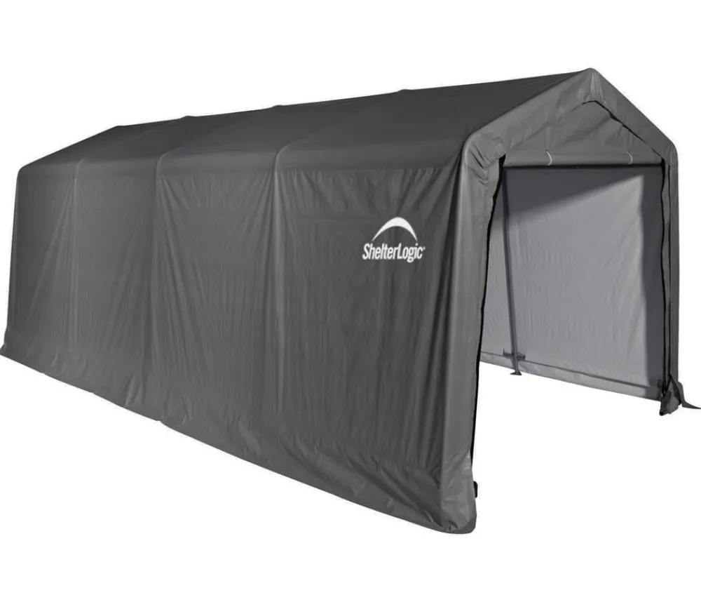 Shelter Logic Foliengarage Grau Hot