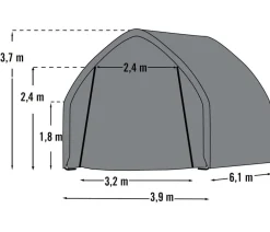 Shelter Logic Carports & Garagen - Foliengarage Grün