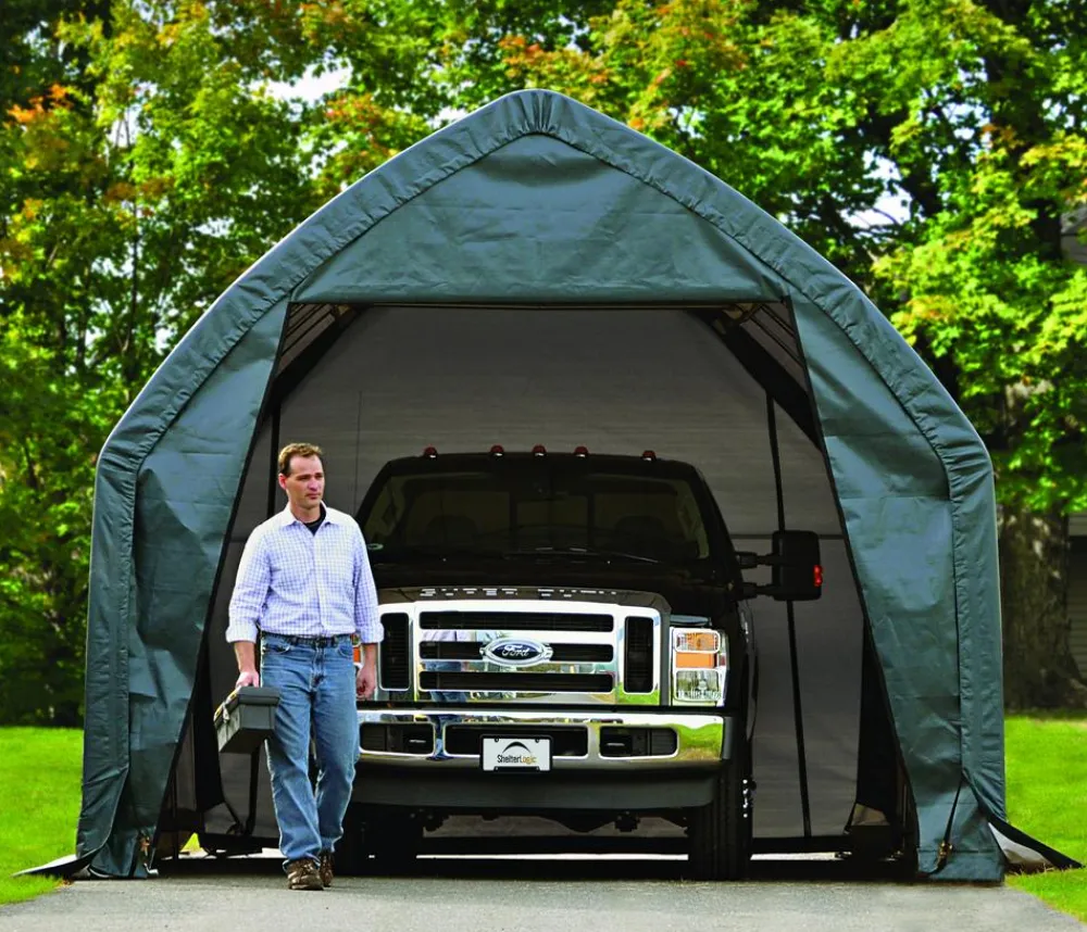Shelter Logic Carports & Garagen - Foliengarage Grün