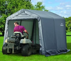 Shelter Logic Gartenhäuser & Gerätehäuser - Foliengerätehaus in-a-Box, ca. B240/H240/T240 cm Grau