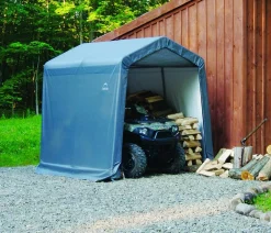 Shelter Logic Gartenhäuser & Gerätehäuser - Foliengerätehaus in-a-Box, ca. B240/H240/T240 cm Grau