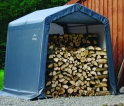 Shelter Logic Gartenhäuser & Gerätehäuser - Foliengerätehaus in-a-Box, ca. B240/H240/T240 cm Grau
