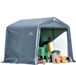 Shelter Logic Gartenhäuser & Gerätehäuser - Foliengerätehaus in-a-Box, ca. B240/H240/T240 cm Grau