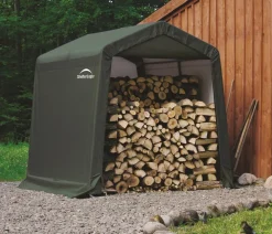 Shelter Logic Foliengerätehaus Grün Discount