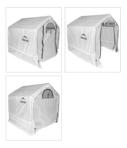 Shelter Logic Foliengewächshaus Weiß New