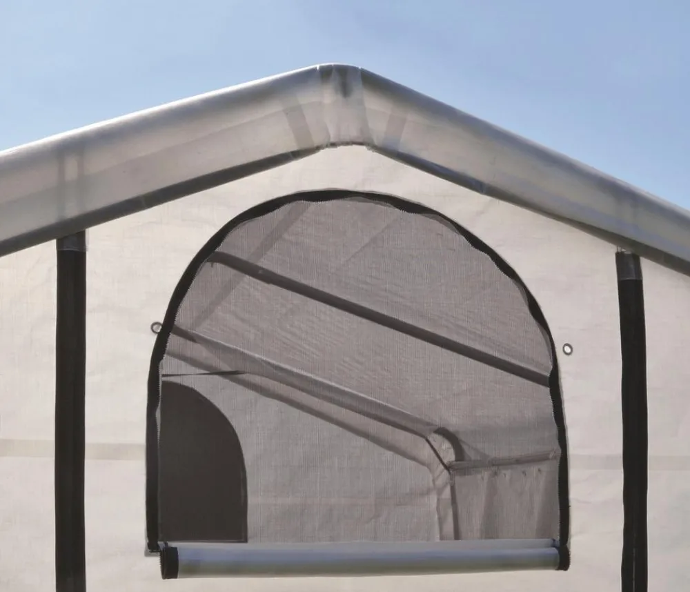 Shelter Logic Foliengewächshaus Weiß Discount