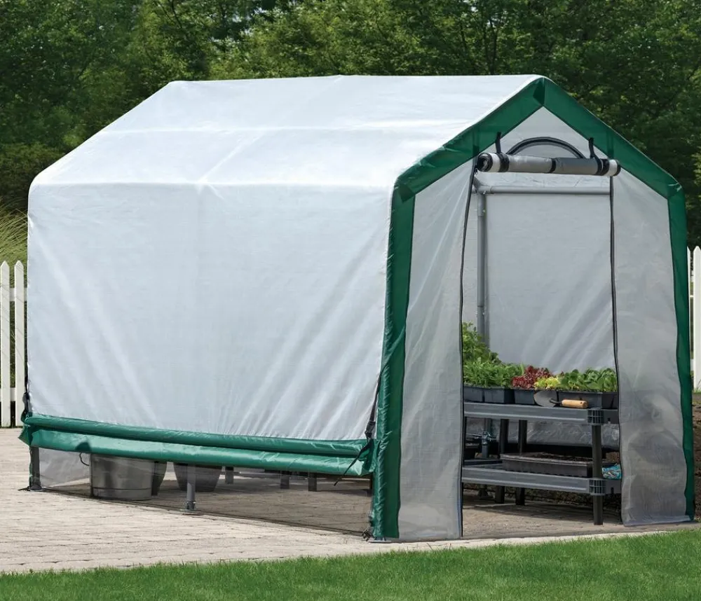 Shelter Logic Foliengewächshaus, ca. B180/H200/T240 cm Weiß Hot