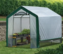 Shelter Logic Foliengewächshaus, ca. B180/H200/T240 cm Weiß Hot