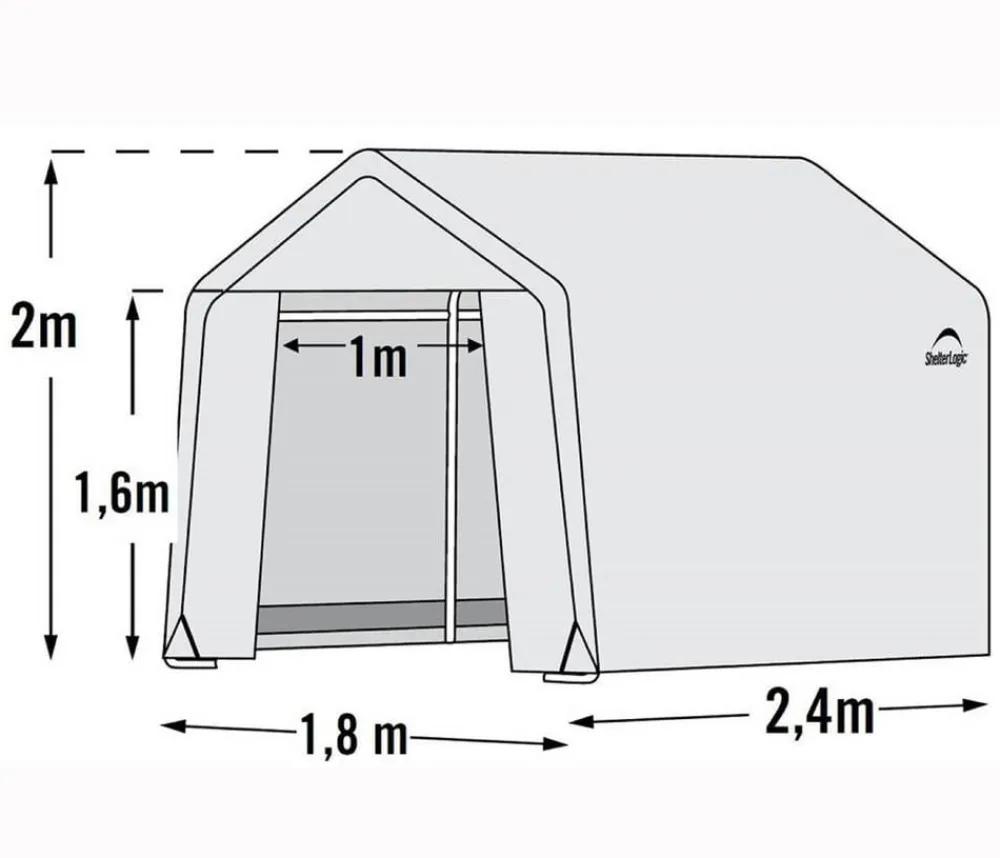 Shelter Logic Gewächshäuser > Gewächshaus, ca. B180/H200/T240 cm