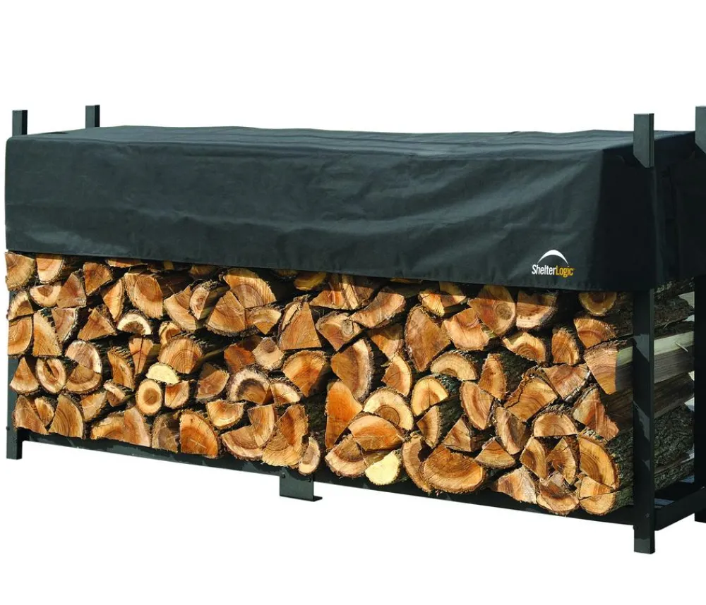 Shelter Logic Kaminholzregale - Kaminholzregal Schwarz
