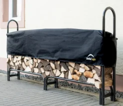 Shelter Logic Kaminholzregale - ShelterLogic Stahl-Kaminholzregal Schwarz