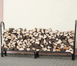 Shelter Logic Kaminholzregale - ShelterLogic Stahl-Kaminholzregal Schwarz