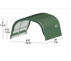 Shelter Logic Weidezelt Run-In, ca. B260/H150/T300 cm Dunkelgrün Online