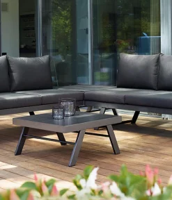 Sieger Gartenstühle Aluminium|Gartenhocker > Auckland Loungetisch/-hocker, ca. B72/H47/T72 cm