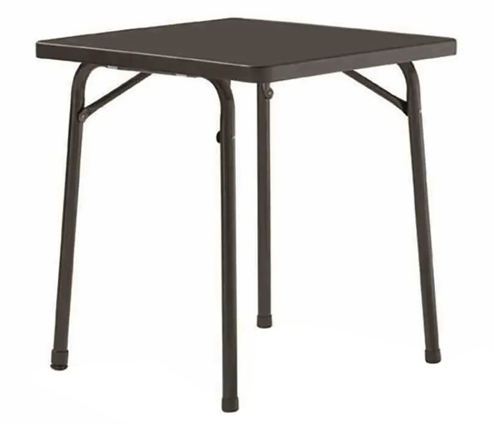 Sieger Garten-Klapptisch mit mecalit®-PRO-Platte, ca. B70/H72/T70 cm Dunkelgrau New