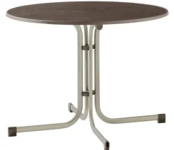 Sieger Beistelltische|Balkontische > Klapptisch Boulevard mit mecalit®-PRO-Platte, ca. Ø100/H72 cm