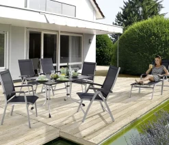 Sieger Garten-Esstische|Klapptische > Klapptisch Boulevard mit vivodur®-Platte, ca. B140/H73/T90 cm