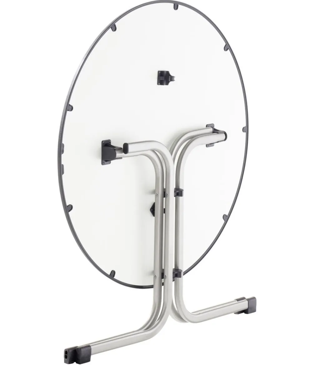 Sieger Klapptisch Boulevard mit mecalit®-PRO-Platte, ca. Ø100/H72 cm Grau Best