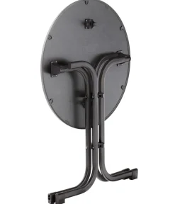 Sieger Klapptisch Boulevard mit mecalit®-PRO-Platte, ca. Ø70/H72 cm Dunkelgrau Hot