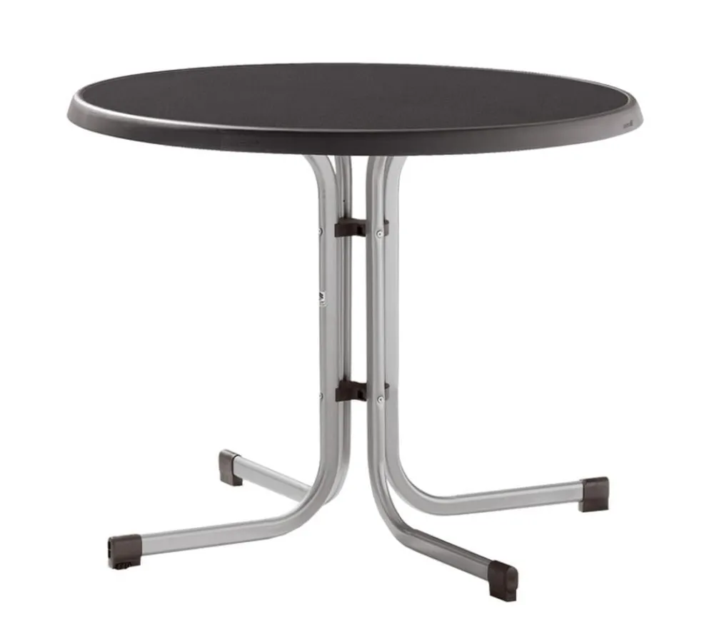 Sieger Klapptisch Boulevard Mecalit-Pro, Ø86/H72 cm Grau Best