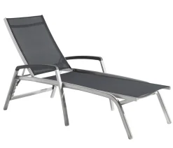 Sieger Relaxliegen - Relaxliege Bodega, ca. B75/H102/T194 cm Grau