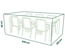 Siena Garden Schutzhüllen > Abdeckhaube für Sitzgruppe, ca. B150/H240/T85 cm