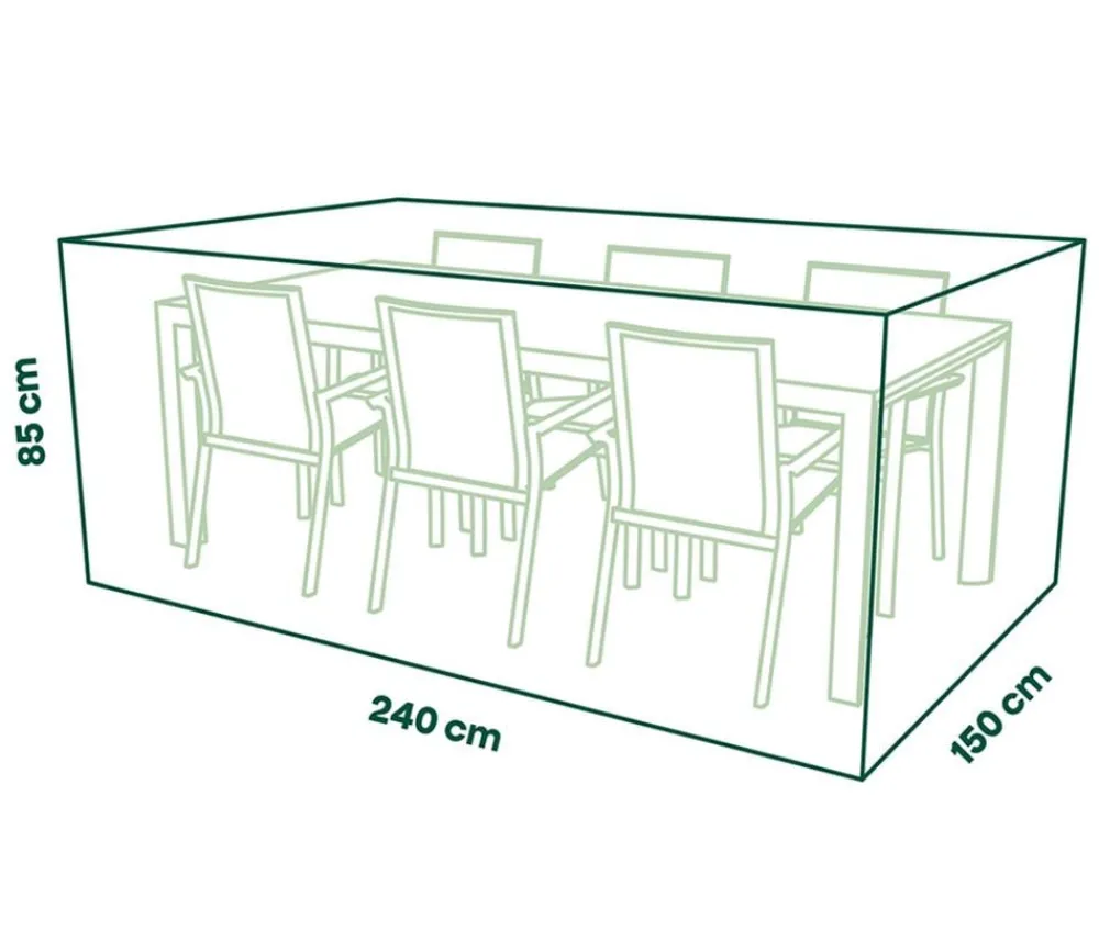 Siena Garden Schutzhüllen > Abdeckhaube für Sitzgruppe, ca. B150/H240/T85 cm