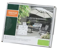 Siena Garden Schirmständer - Adapter für Bodenständer Dunkelgrau