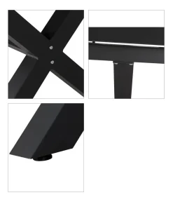Siena Garden Garten-Esstische|Ausziehtische - Ausziehtisch Sincro, ca. H77/B200-260/T100 cm Dunkelgrau