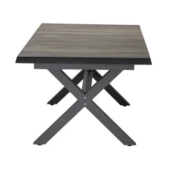 Siena Garden Garten-Esstische|Ausziehtische - Ausziehtisch Sincro, ca. H77/B200-260/T100 cm Dunkelgrau